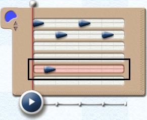 Selected Track in Percussion Window