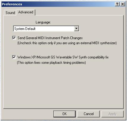 Advanced Preferences